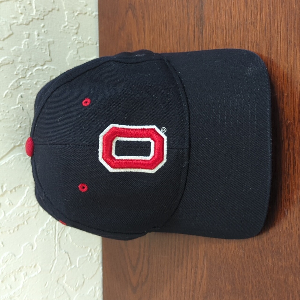 Authentic Zephyr The Z Hat Black Ohio State Red Block O Buckeyes Youth 7 1/8